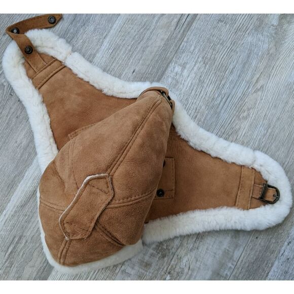 LN Esty's luka pelli leather wool Polish trapper aviator bomber hat - Picture 5 of 10